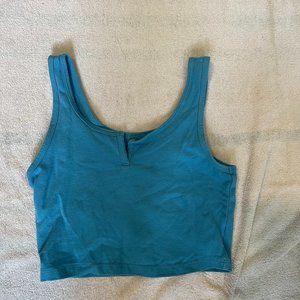 Blue Crop Tank